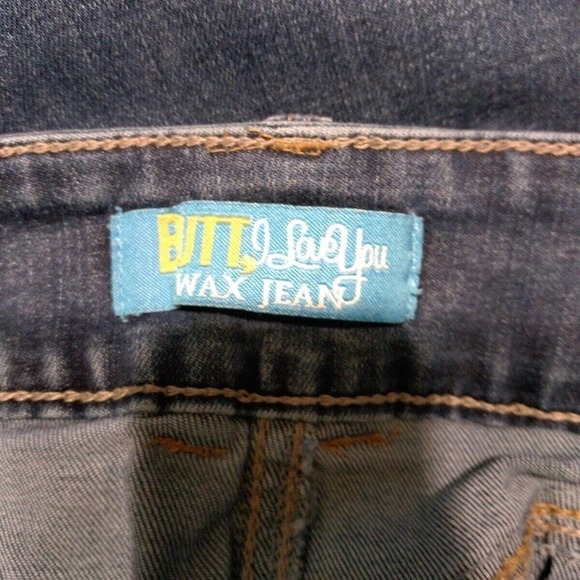 But I Love You Wax Jeans Distressed Denim Blue Jeans Size 3 - Picture 6 of 8